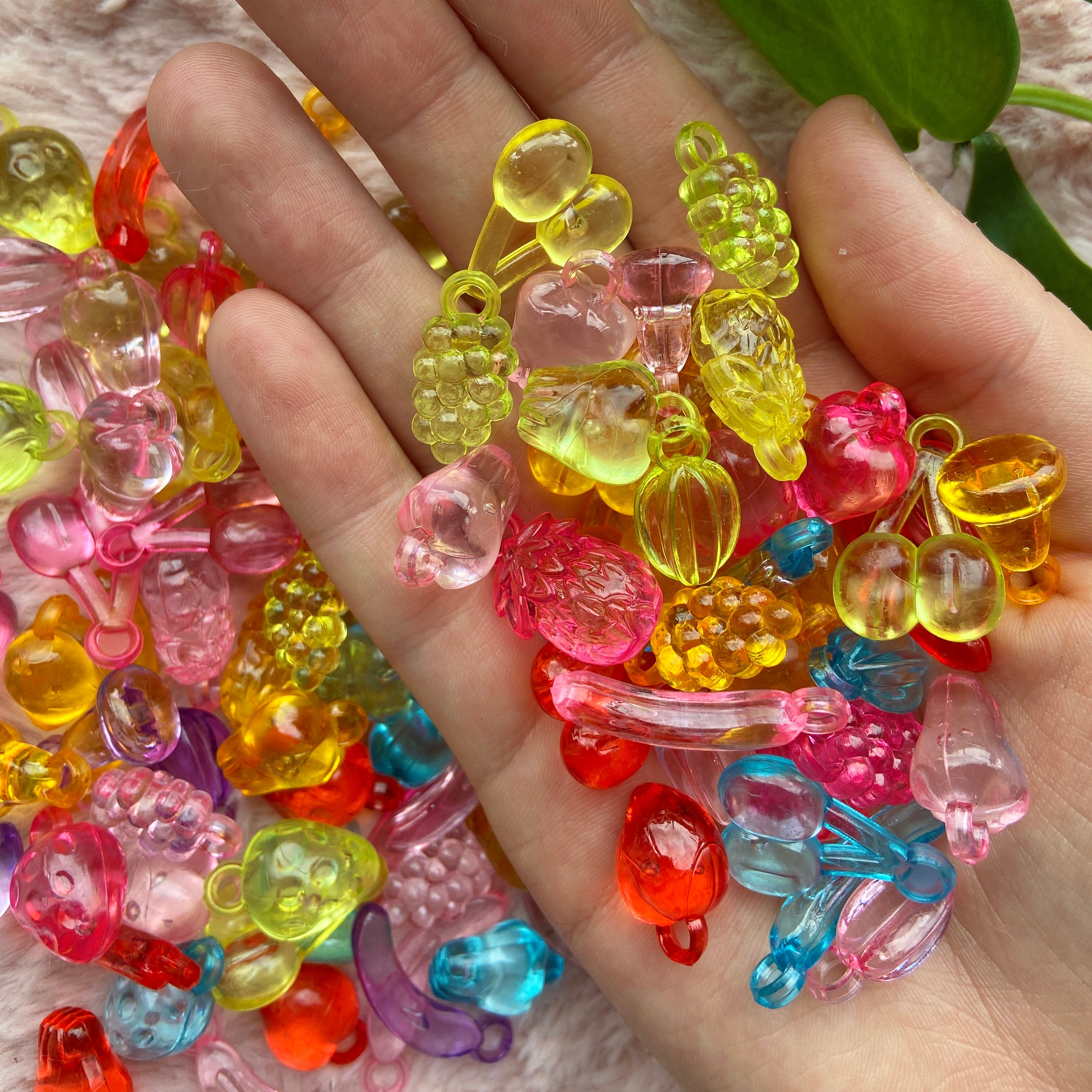 30g Jelly Fruit Beads - Transparent