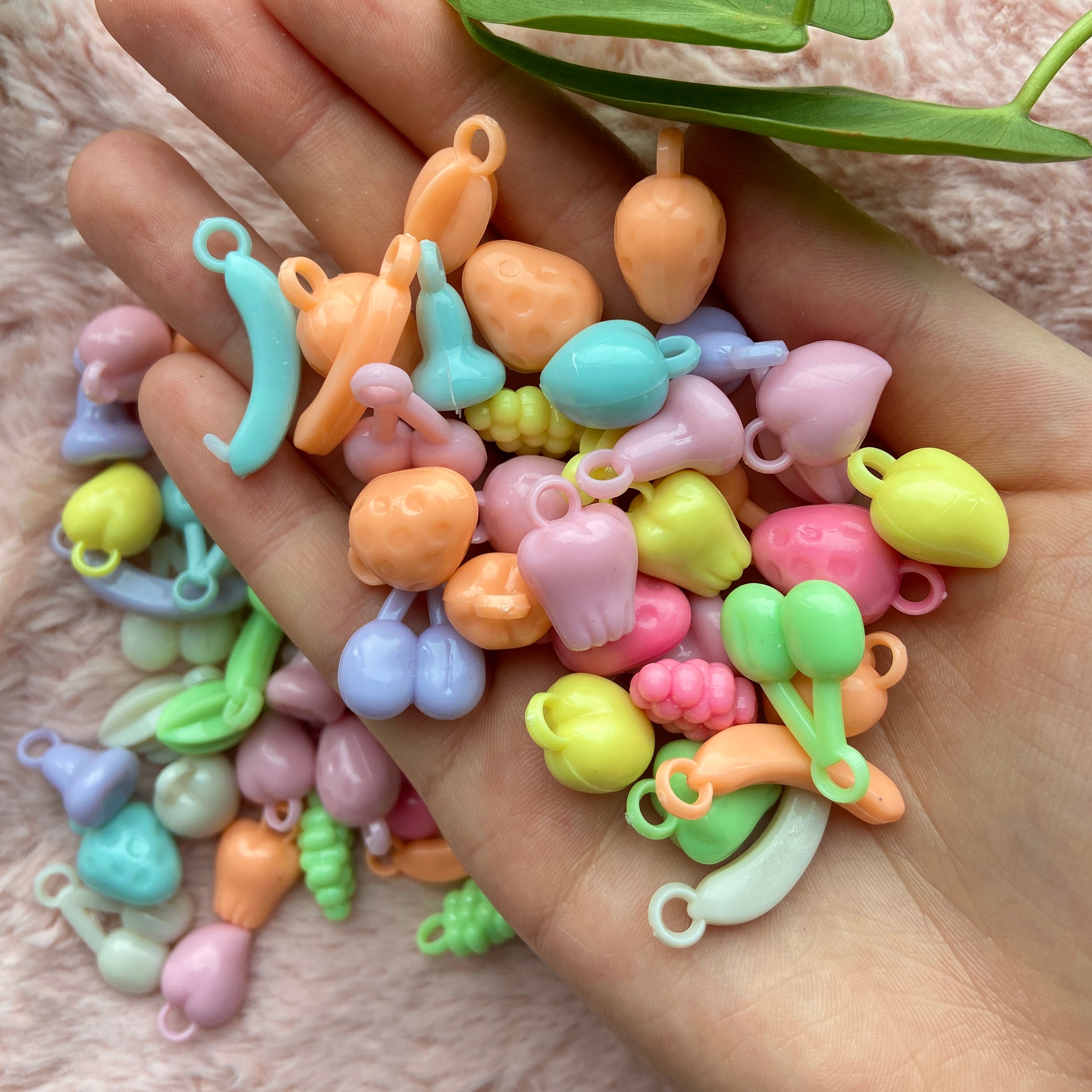30g Jelly Fruit Beads - Pastel